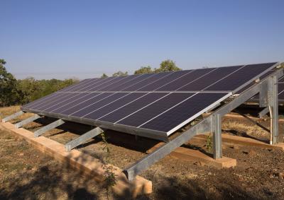 Solar panels at the camping grounds in the Mornington Wildlife Sanctuary